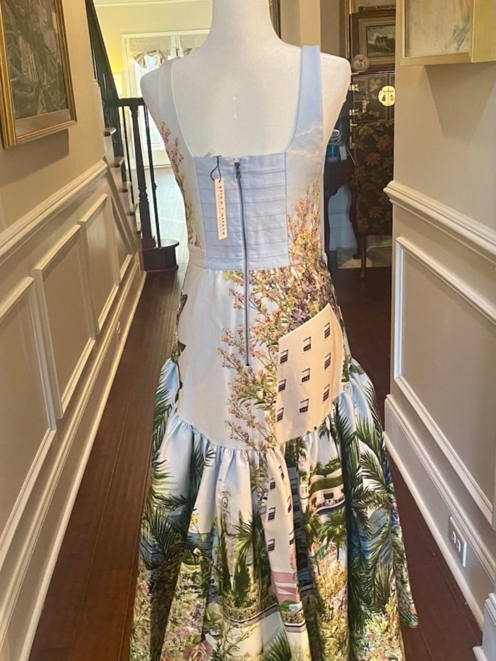 Alice & Olivia Magical Diana Midi Dress California Love Collection US 8 NWT - Picture 7 of 16